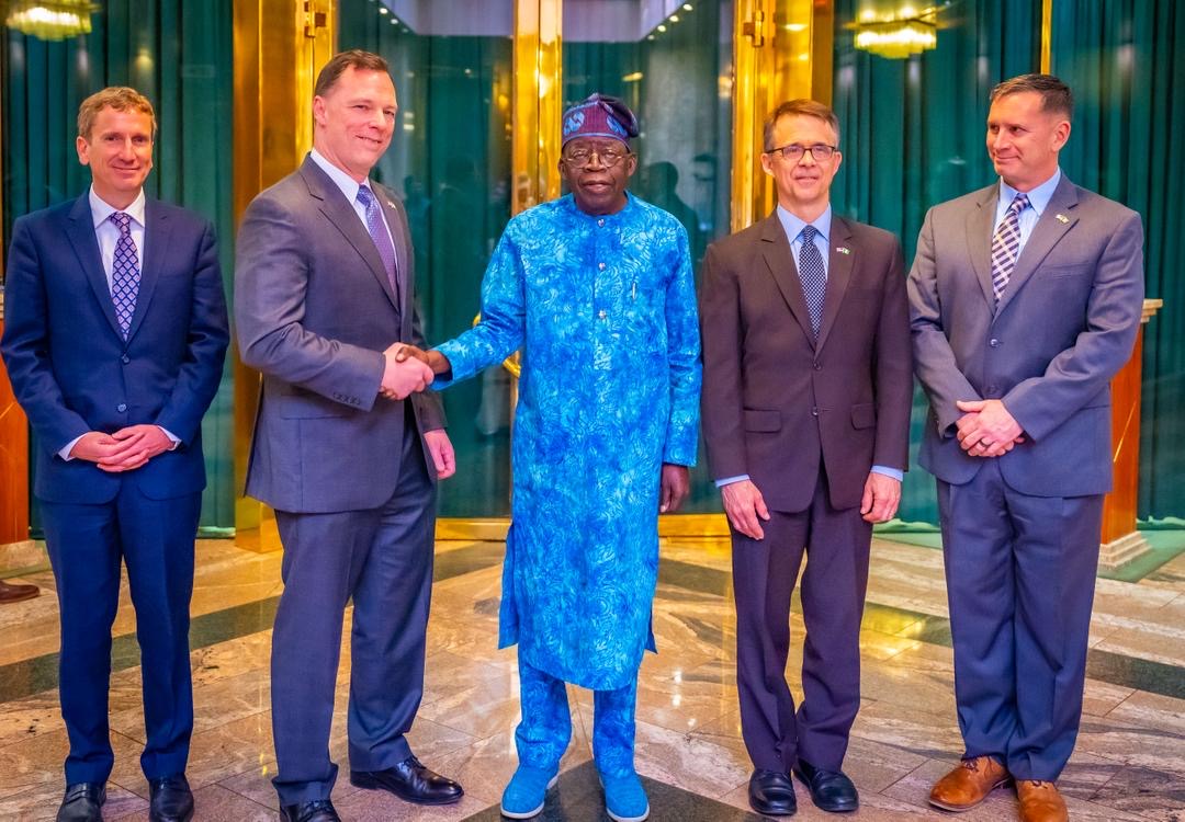 PRESIDENT TINUBU MEETS HIGH-LEVEL DELEGATION FROM THE UNITED STATES AFRICA COMMAND
