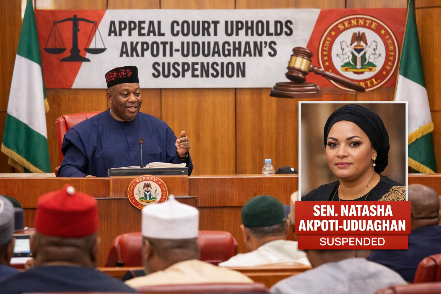 Akpabio Congratulates Senators After Appeal Court Upholds Natasha Akpoti-Uduaghan’s Suspension