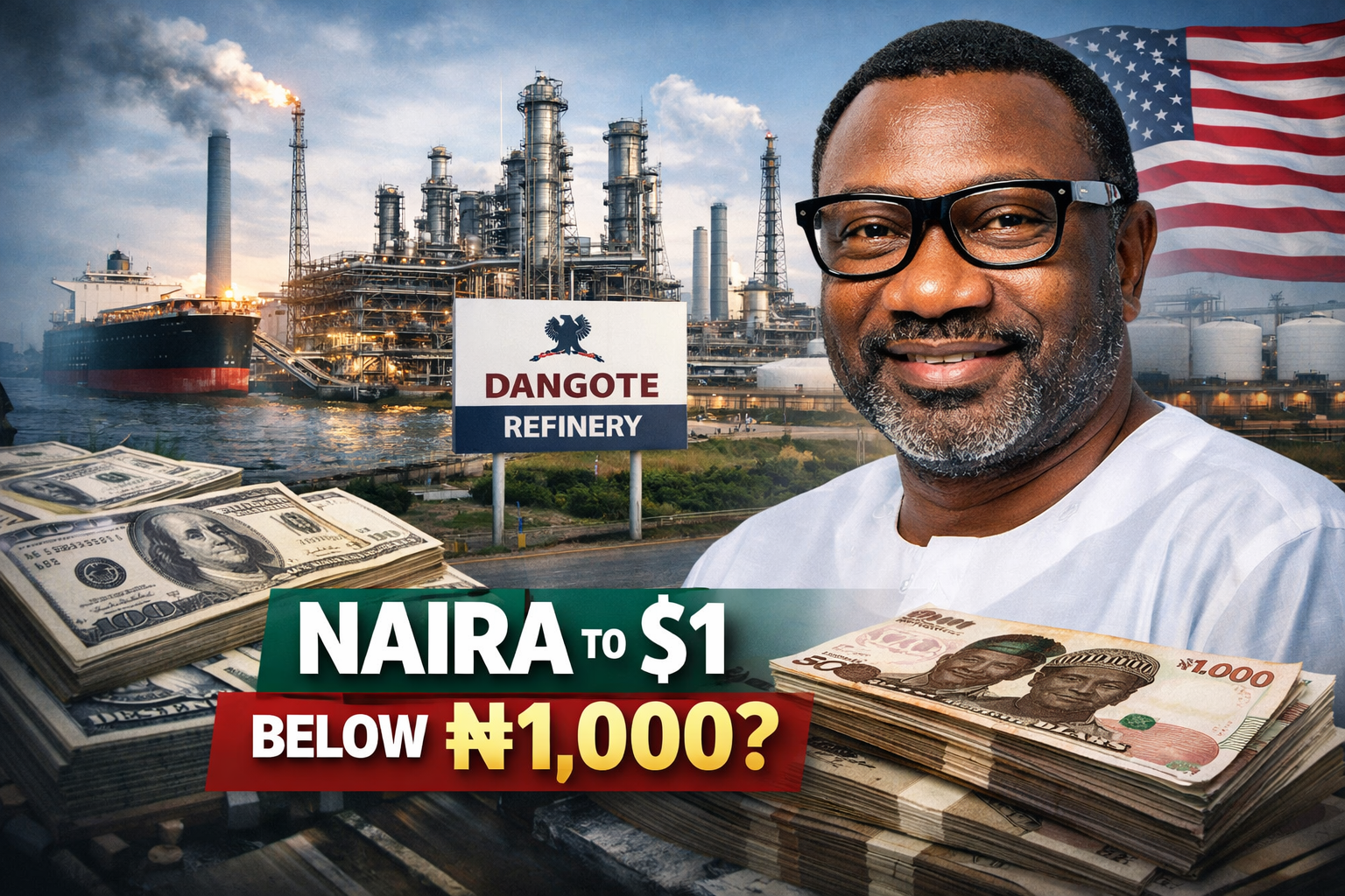 Femi Otedola Predicts Naira Could Fall Below ₦1,000 to Dollar by End of 2026