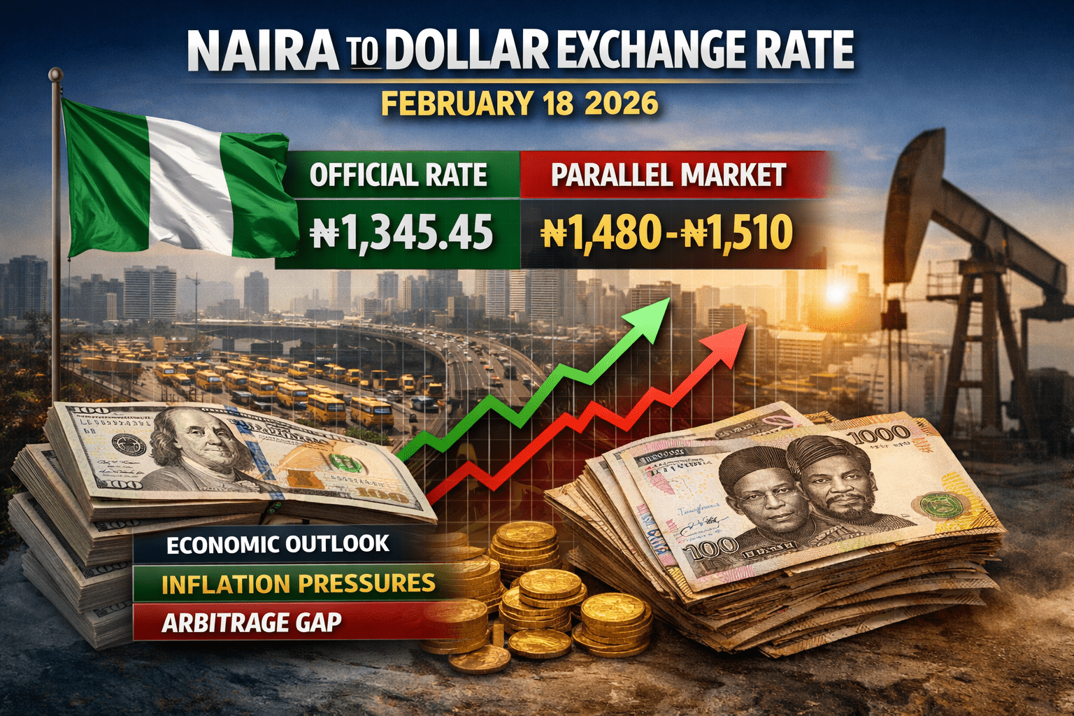 Naira to Dollar Exchange Rate February 18 2026: Official and Parallel Market Updates