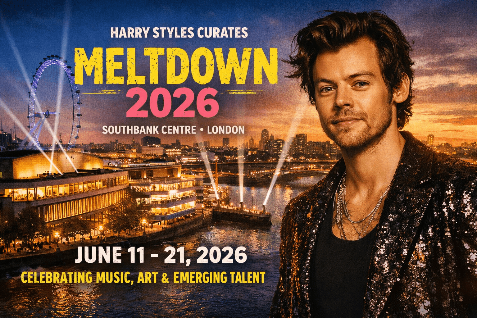 Harry Styles to Curate Meltdown Festival at London’s Southbank Centre in 2026