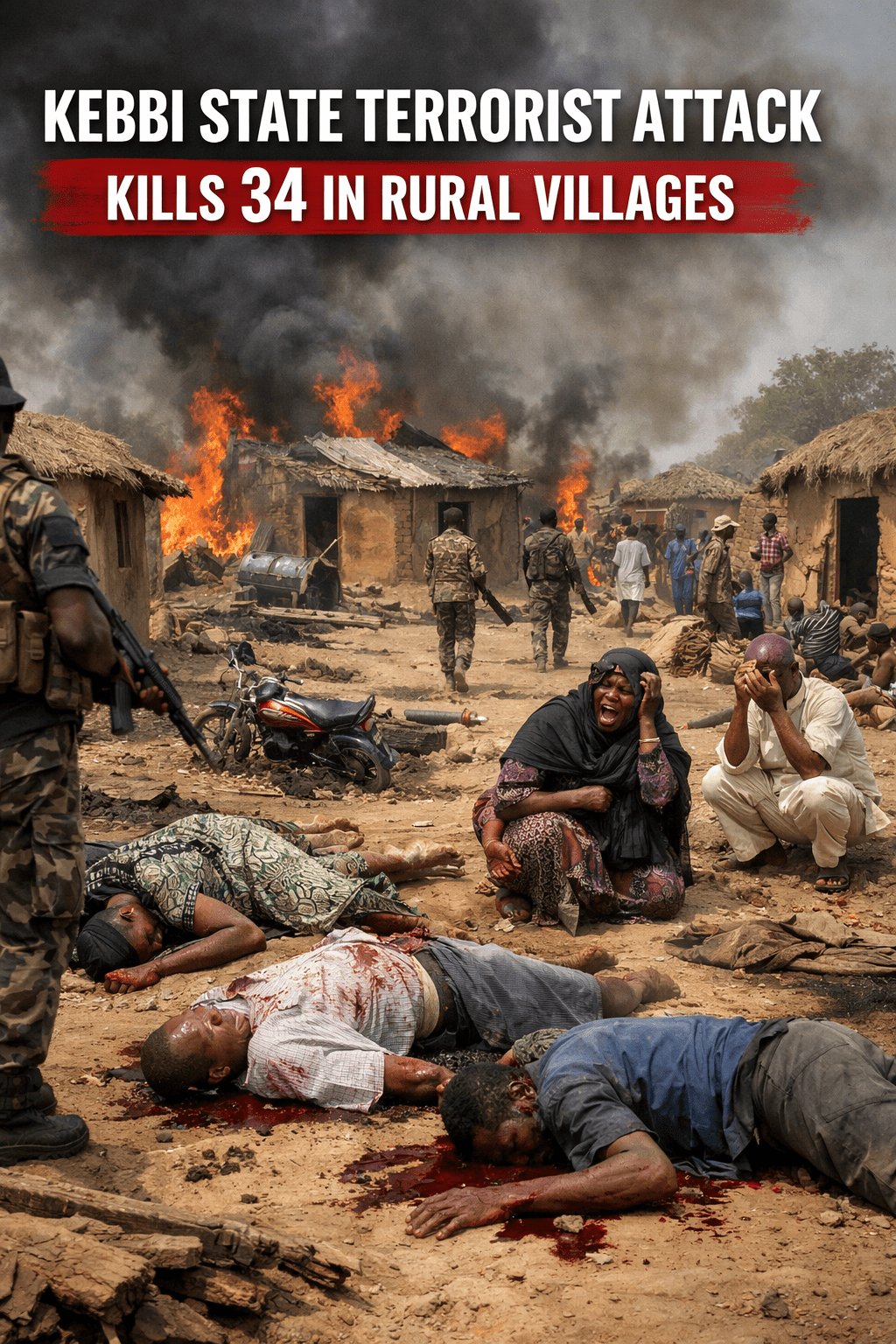 Kebbi State Terrorist Attack Kills 34 in Rural Villages