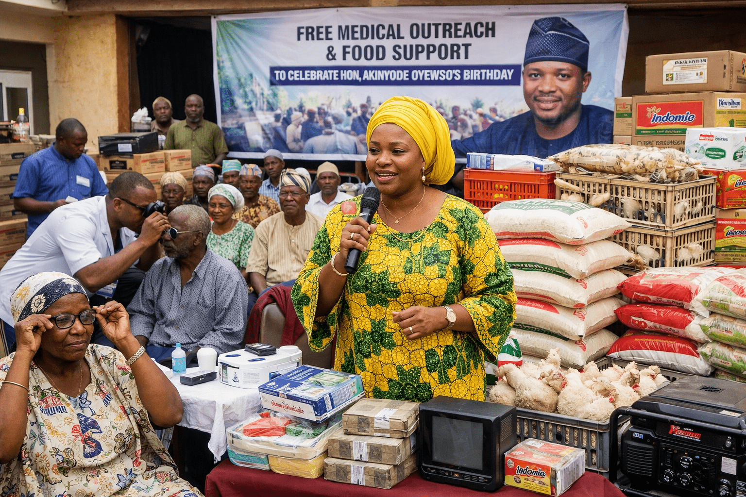 100 Residents Benefit from Free Medical Outreach in Ife North as Oyewusi Marks Birthday