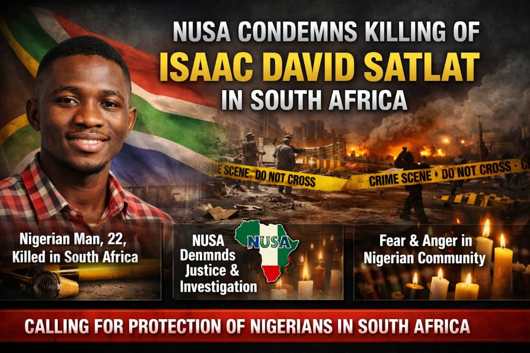 NUSA Condemns Killing of Isaac David Satlat in South Africa