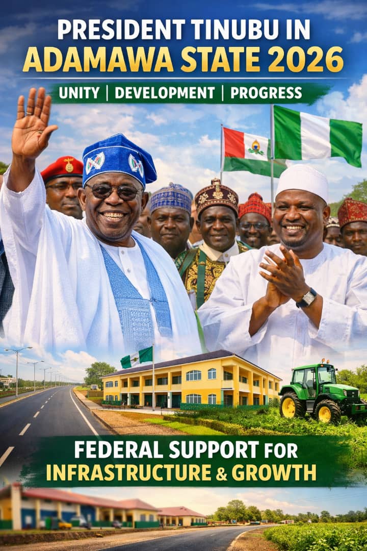 President Tinubu Reaffirms Commitment to Unity and Development in Adamawa State