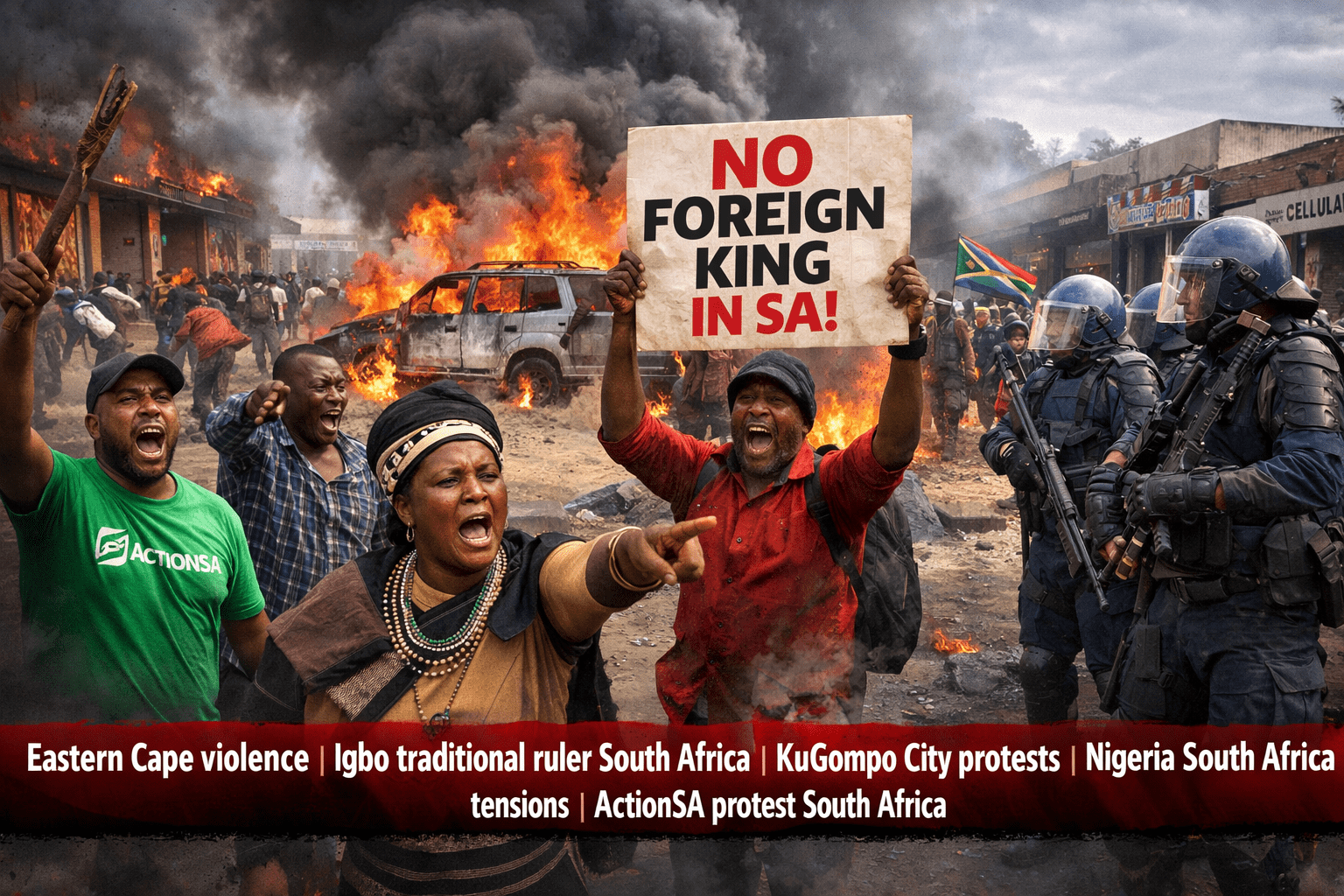 Eastern Cape Violence Erupts Over Igbo Traditional Ruler Coronation in South Africa