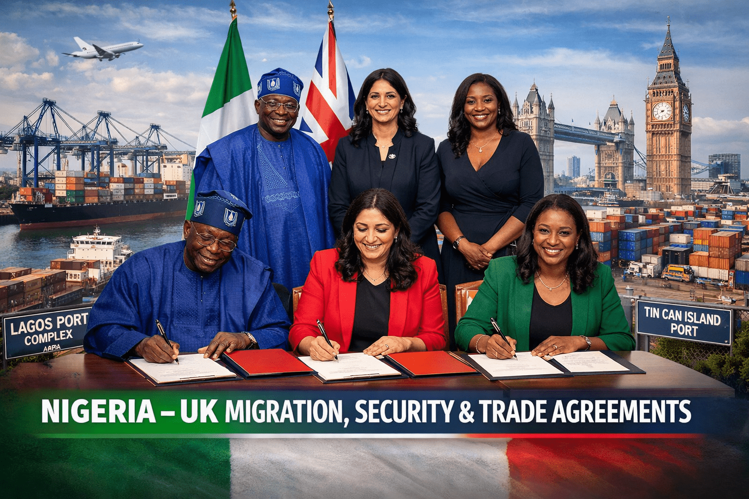Nigeria–UK Sign Migration, Security, and Trade Agreements During Tinubu’s Visit
