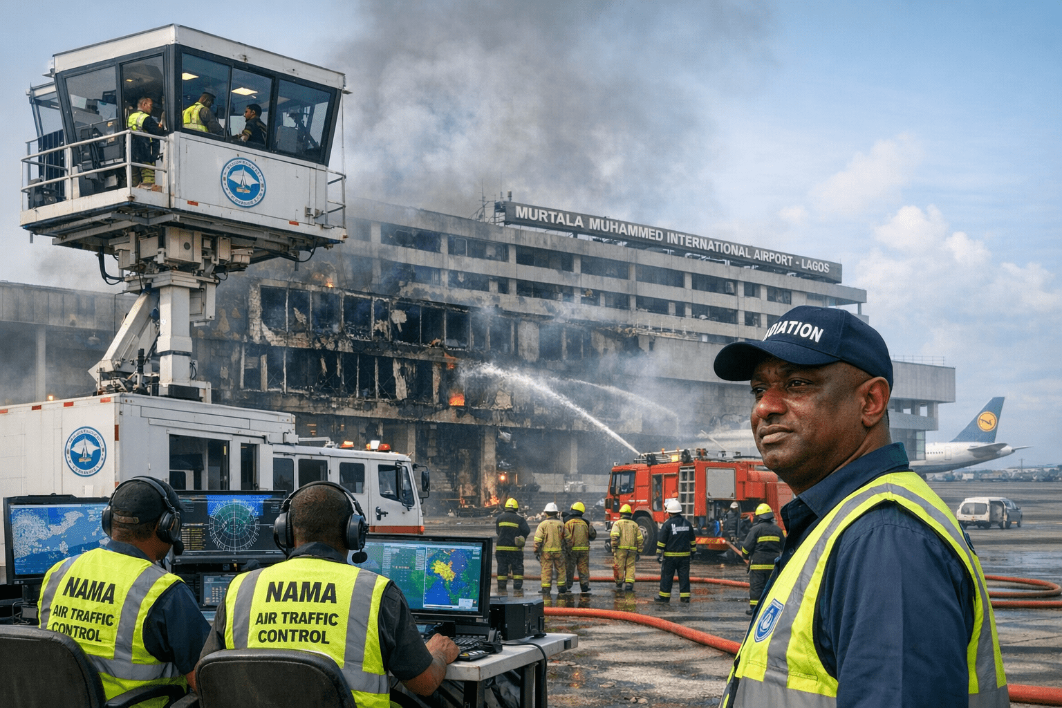 Lagos Airport Fire: NAMA Activates Backup Systems to Maintain Airspace Safety