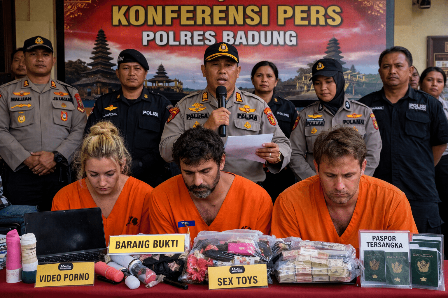 Three Europeans Arrested in Bali Over Alleged Pornography Production