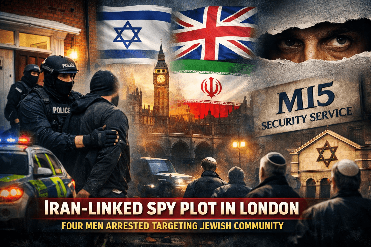 Four Arrested in UK Over Alleged Iran-Linked Spy Plot