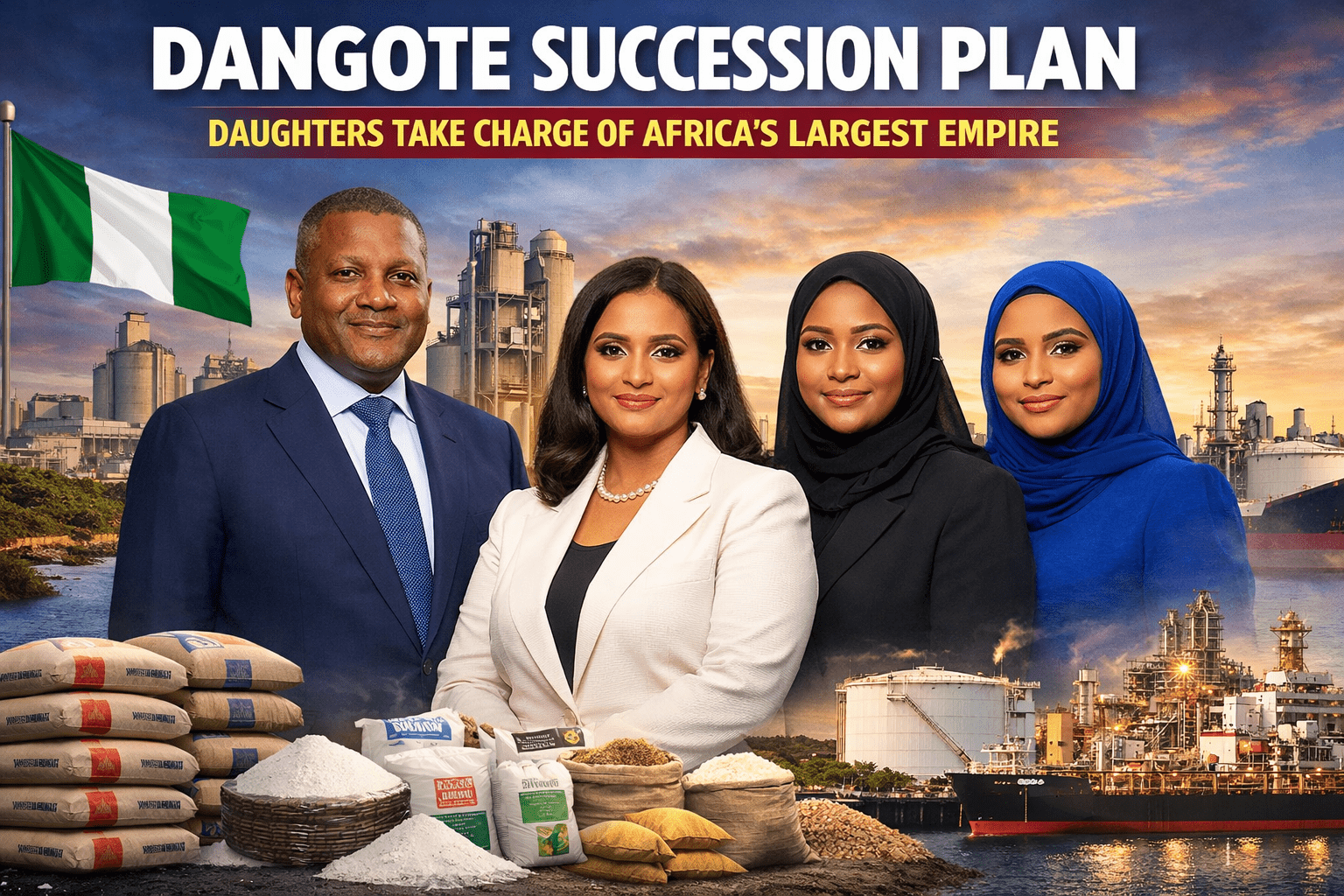 Dangote Succession Plan: Daughters Take Charge of Africa’s Largest Empire