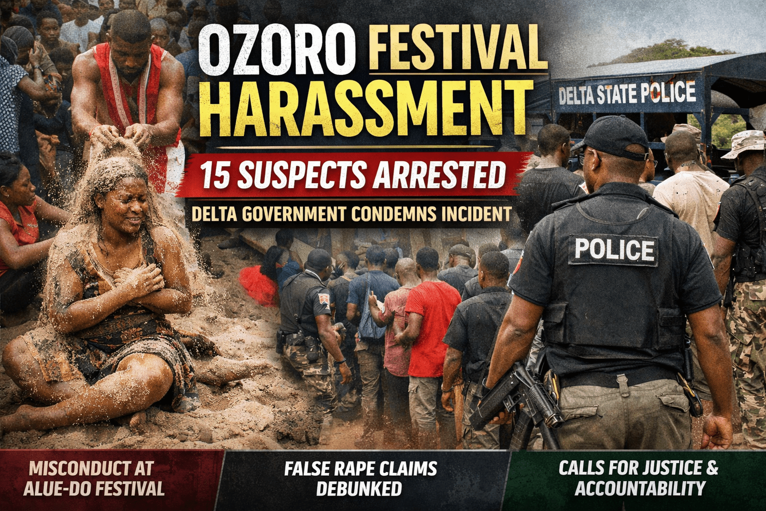Ozoro Festival Incident: Police Arrest 15 as Delta Government Condemns Harassment