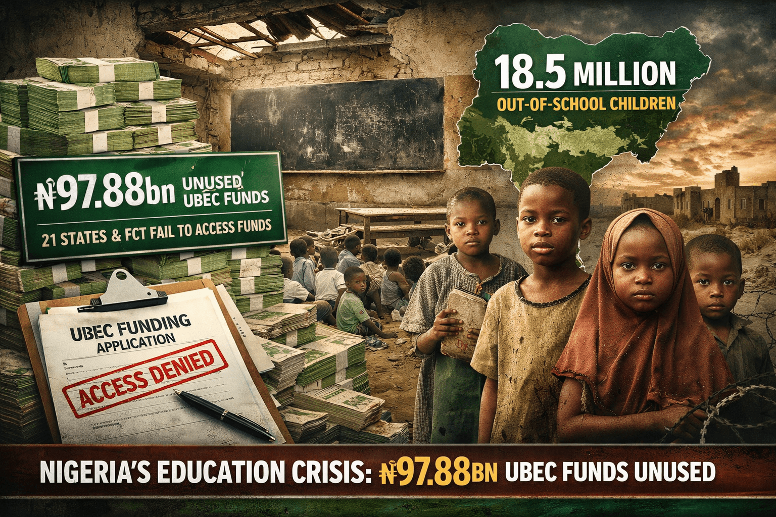 ₦97.88bn UBEC Funds Unused as 21 States, FCT Fail to Meet Requirements