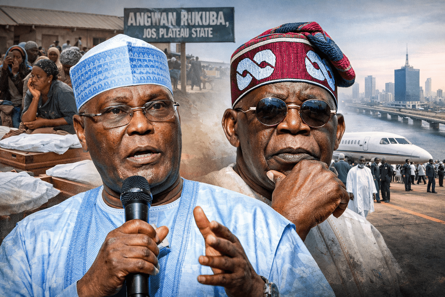 Atiku Criticises Tinubu Over Brief Jos Visit, Lagos Absence