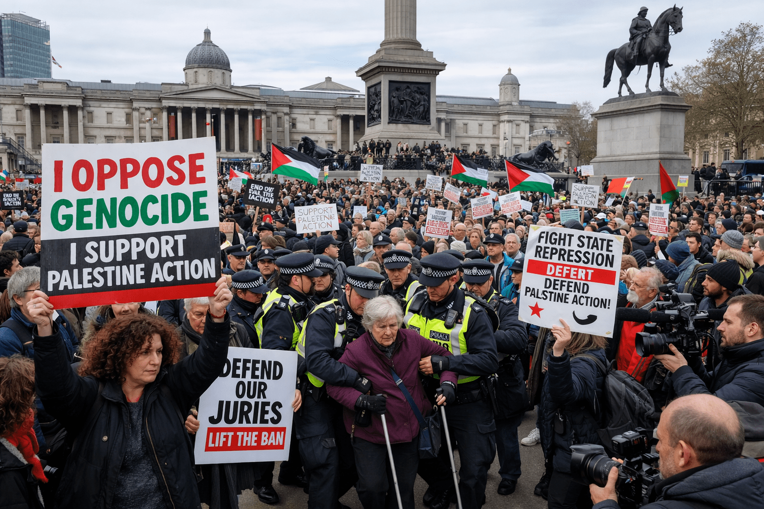 Police Arrest Over 200 at London Vigil Against Palestine Action Ban