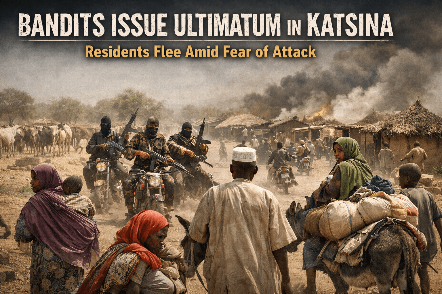 Bandits Issue Ultimatum in Katsina: Residents Flee Amid Fear of Attack
