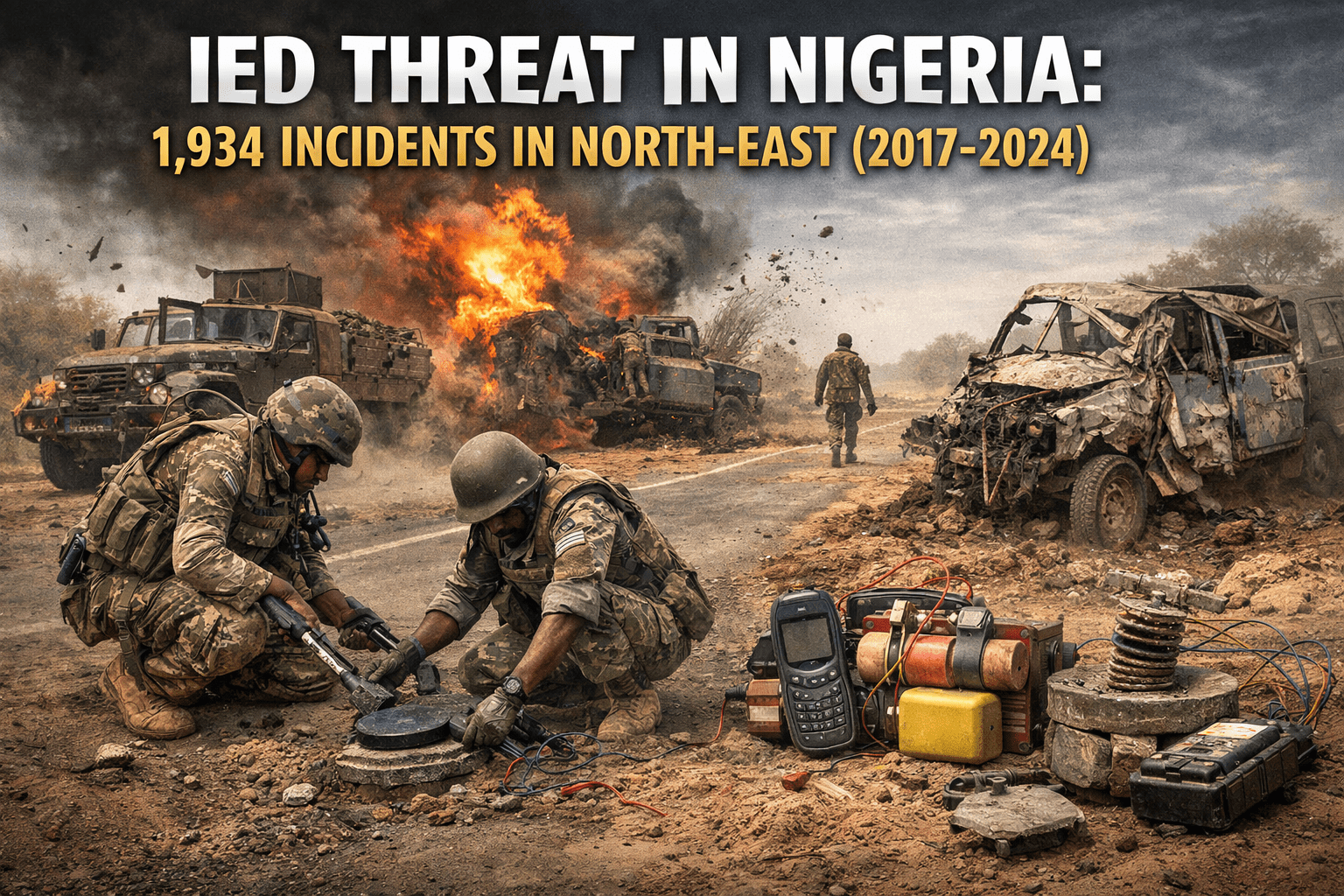 IED Threat in Nigeria: 1,934 Incidents Recorded in North-East (2017–2024)