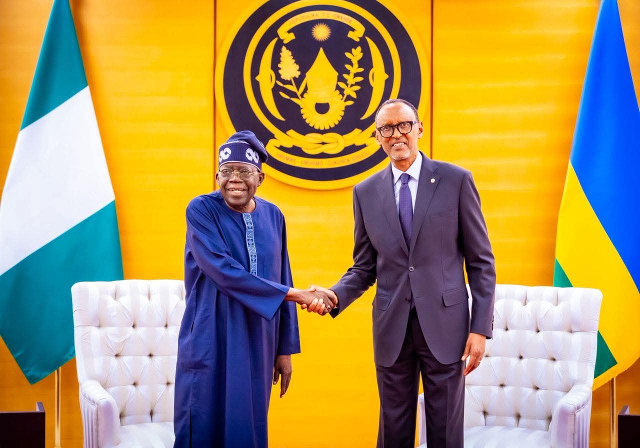 Tinubu, Kagame Move to Strengthen Nigeria-Rwanda Relations Through Trade, Visa Talks