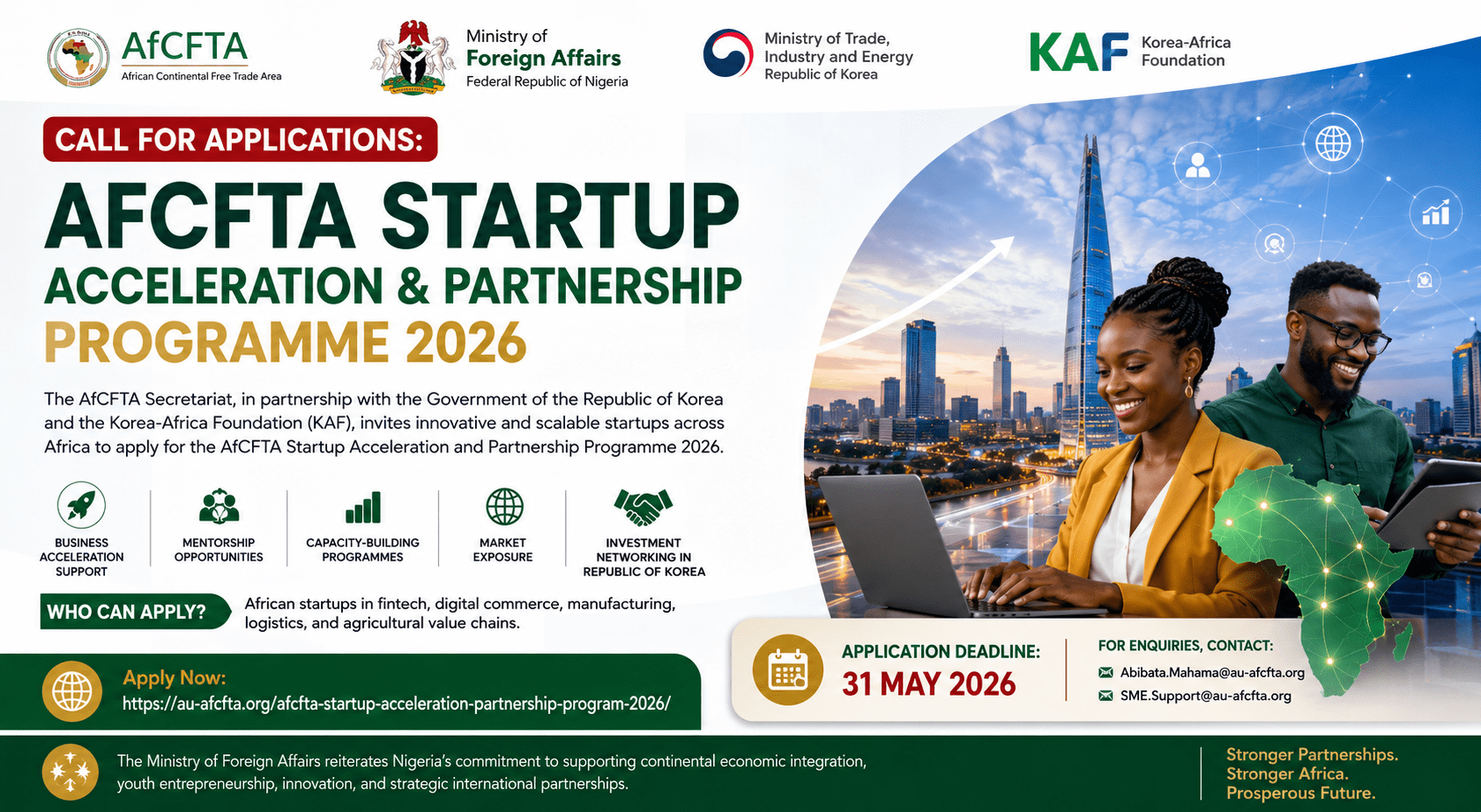 AfCFTA Launches Startup Acceleration Programme for African Entrepreneurs