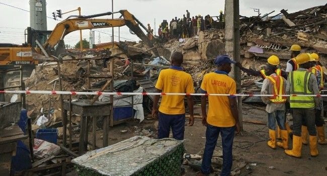Lagos Building Collapse: 10 Rescued Alive as Storey Building Crashes in Alakija