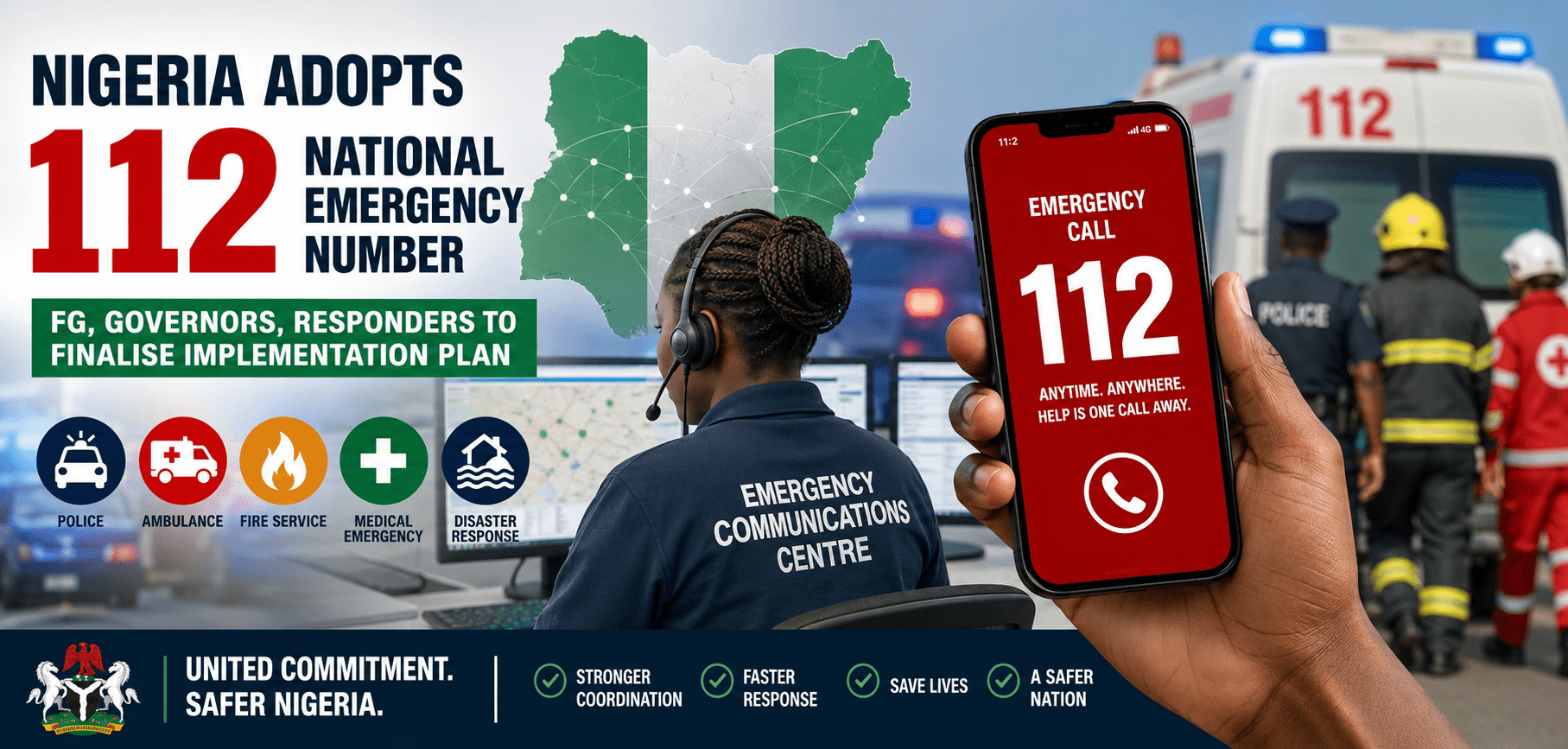 FG, Governors, Emergency Responders to Finalise 112 National Emergency Call Plan