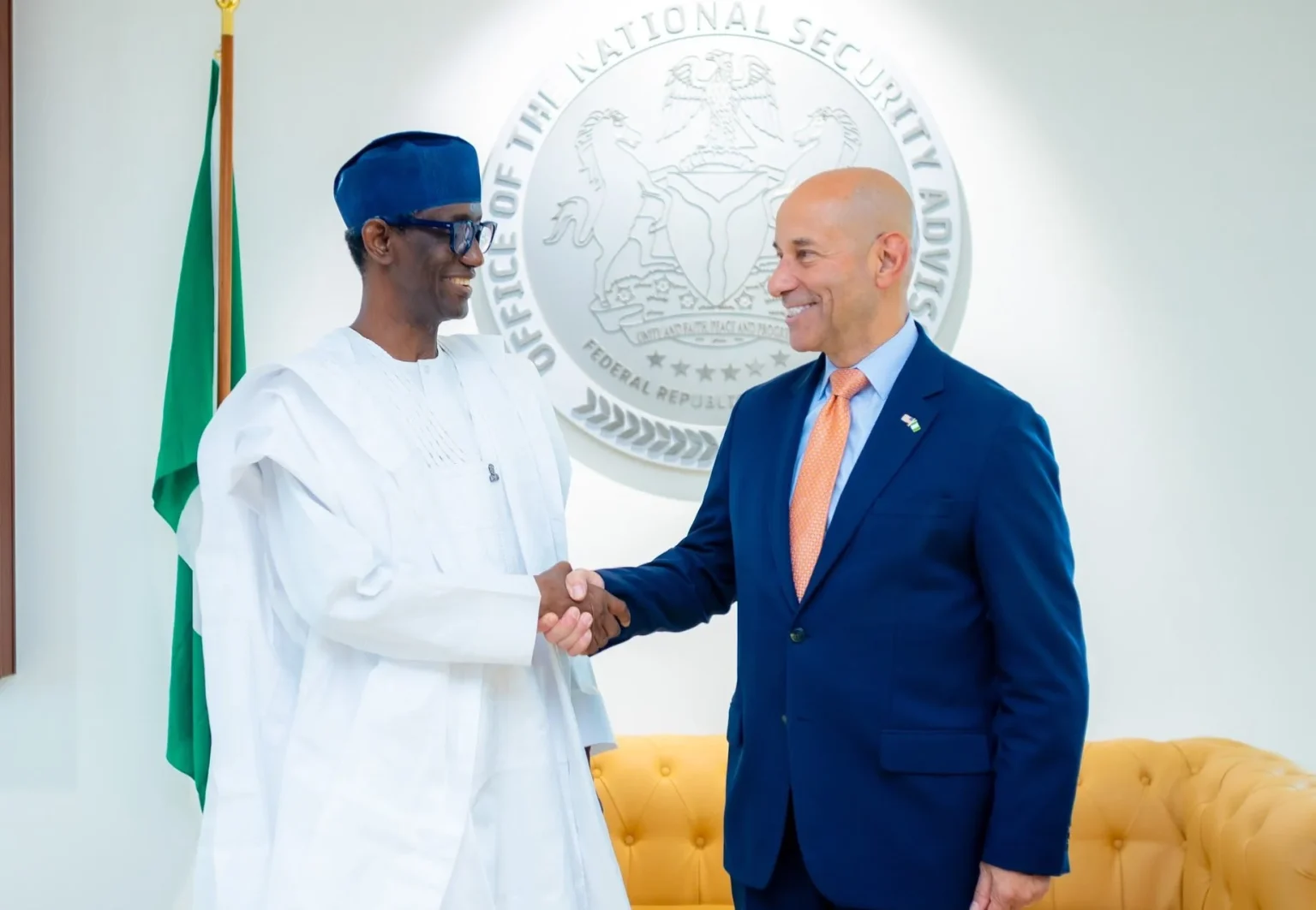Ribadu, US Envoy Frank Garcia Strengthen Nigeria-US Security Partnership