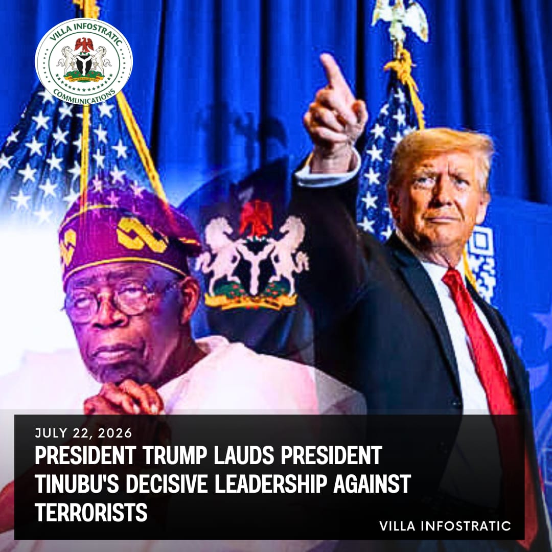 Trump Praises Tinubu’s Leadership, Backs Nigeria’s Fight Against Terrorism