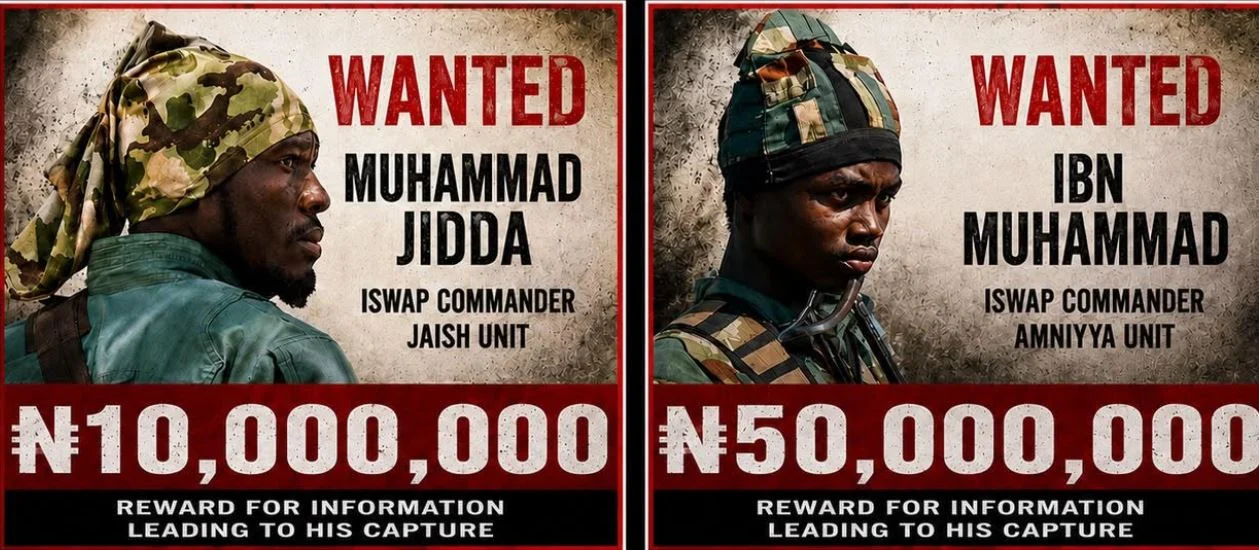 Nigerian Army Declares Top ISWAP Leaders Wanted, Offers Rewards After Intelligence Breakthrough