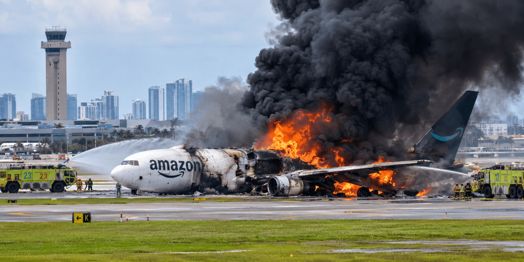 At Least Five Dead After Amazon Cargo Plane Crashes at Miami Airport