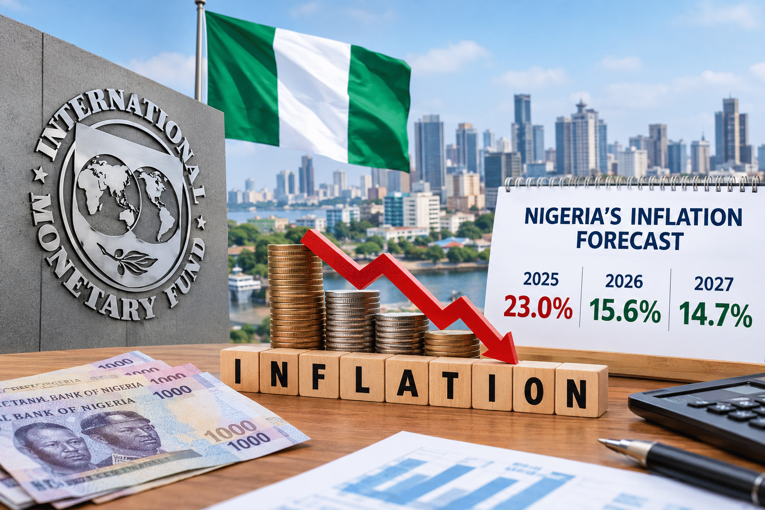 IMF Projects Nigeria’s Inflation to Fall to 14.7% in 2027